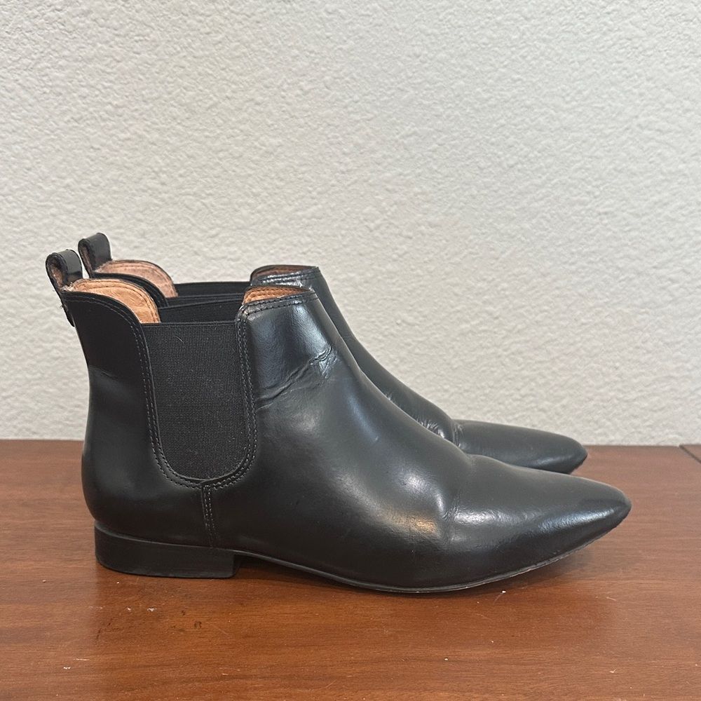 Madewell The Nico Ankle Booties in black leather